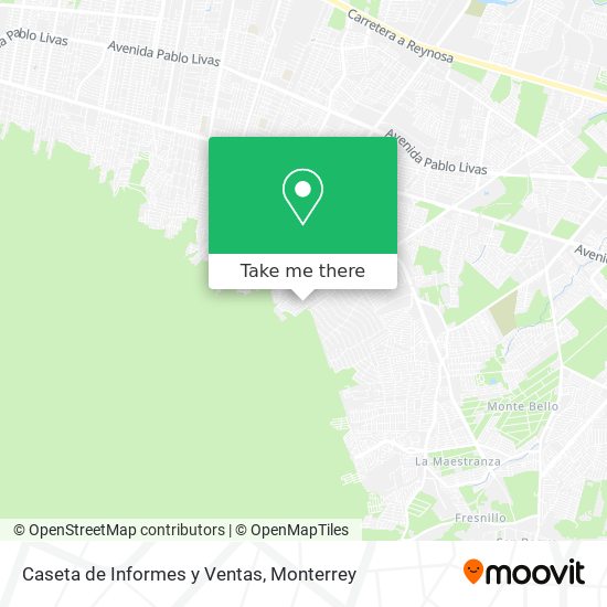 Caseta de Informes y Ventas map