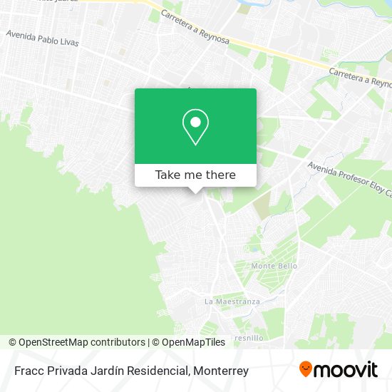 Mapa de Fracc Privada Jardín Residencial