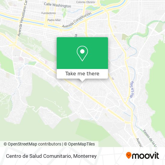 Mapa de Centro de Salud Comunitario