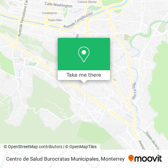 Centro de Salud Burocratas Municipales map
