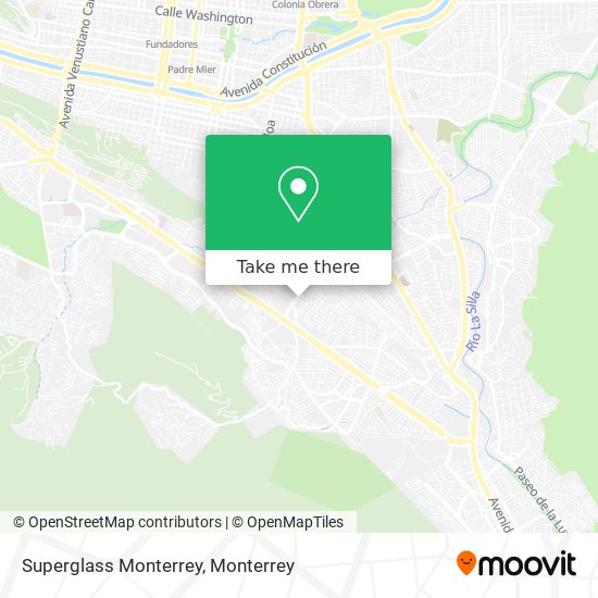 Mapa de Superglass Monterrey