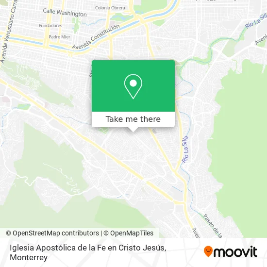 Iglesia Apostólica de la Fe en Cristo Jesús map
