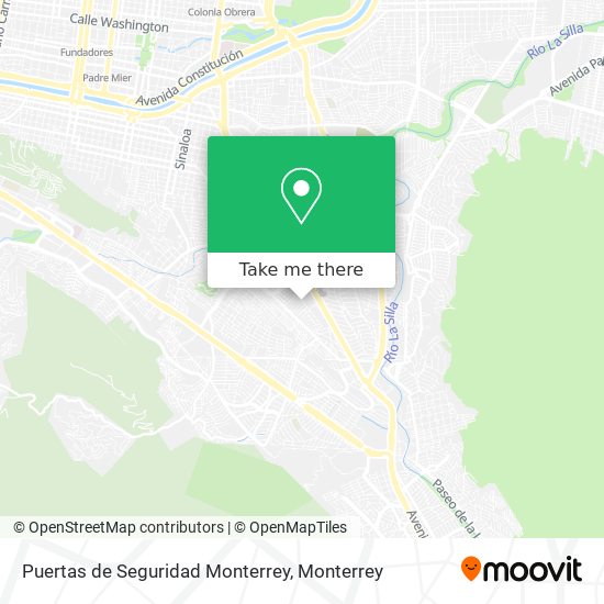 Puertas de Seguridad Monterrey map