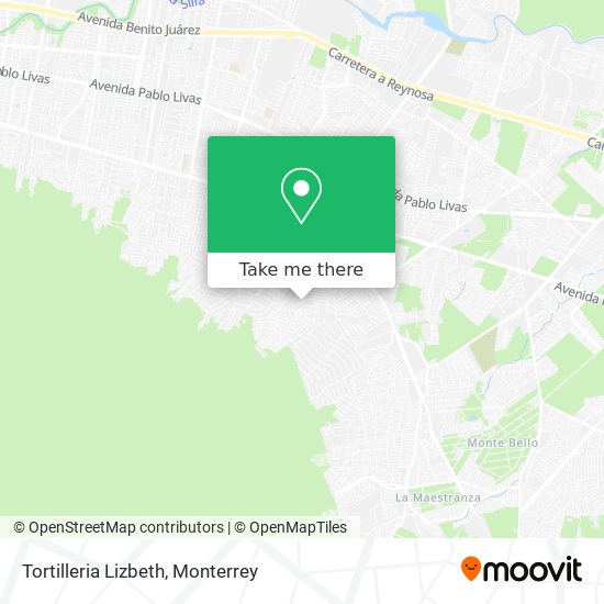 Mapa de Tortilleria Lizbeth