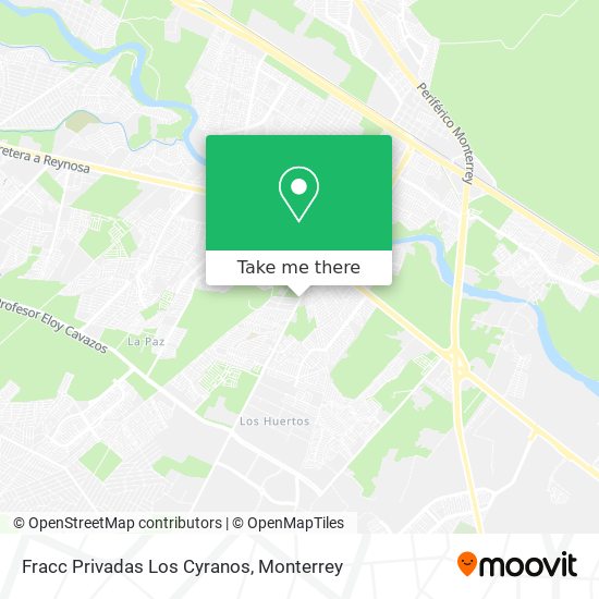 Fracc Privadas Los Cyranos map
