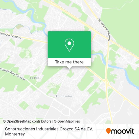 Construcciones Industriales Orozco SA de CV map