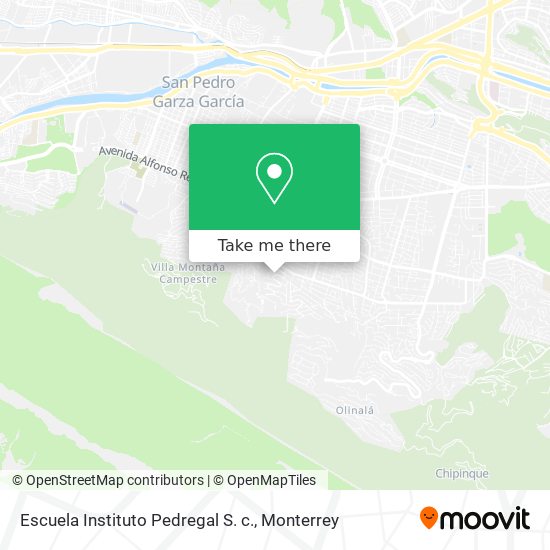 Escuela Instituto Pedregal S. c. map