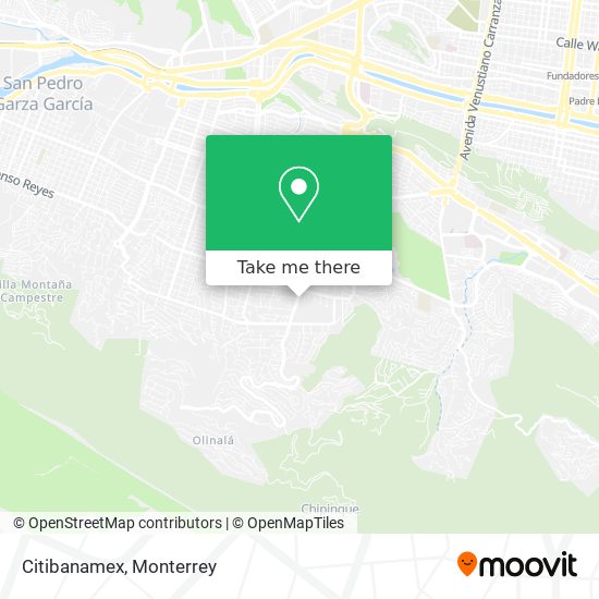 Mapa de Citibanamex