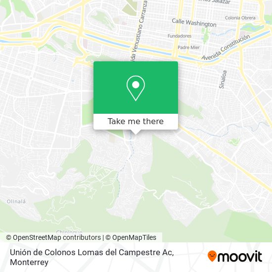 Unión de Colonos Lomas del Campestre Ac map