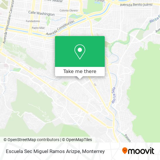 Mapa de Escuela Sec Miguel Ramos Arizpe