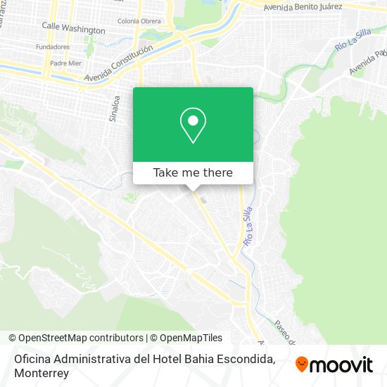 Mapa de Oficina Administrativa del Hotel Bahia Escondida