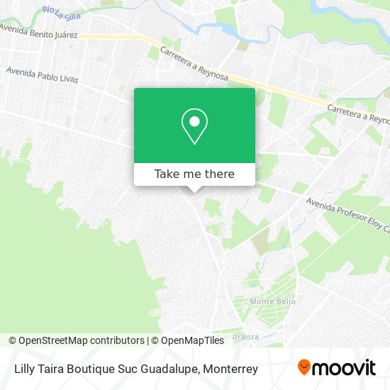 Mapa de Lilly Taira Boutique Suc Guadalupe