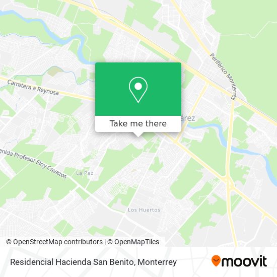 Mapa de Residencial Hacienda San Benito