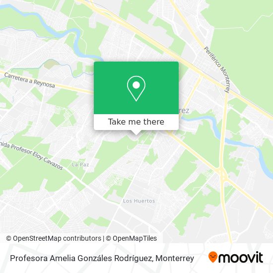 Profesora Amelia Gonzáles Rodríguez map