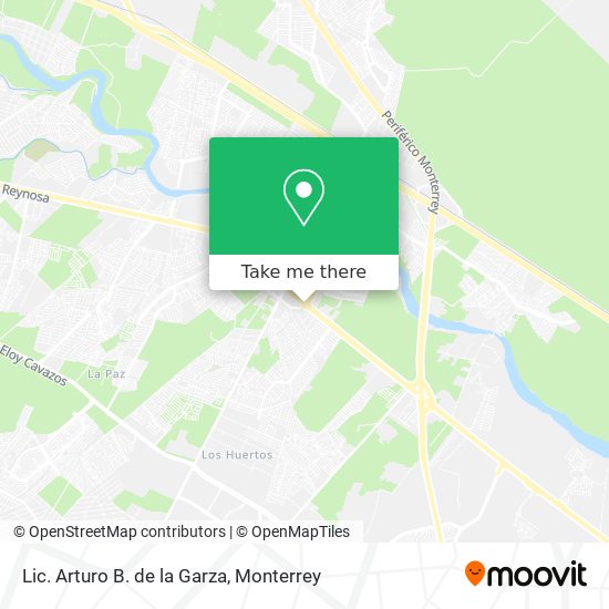 Lic. Arturo B. de la Garza map