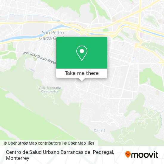 Centro de Salud Urbano Barrancas del Pedregal map