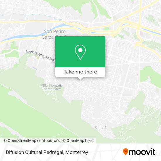 Difusion Cultural Pedregal map