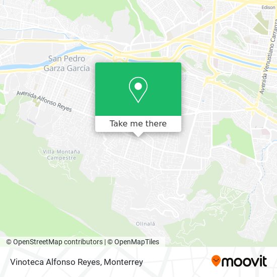 Vinoteca Alfonso Reyes map