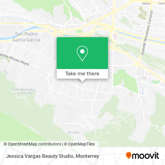 Mapa de Jessica Vargas Beauty Studio