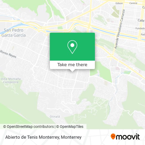 Abierto de Tenis Monterrey map