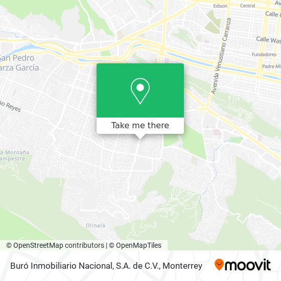Buró Inmobiliario Nacional, S.A. de C.V. map
