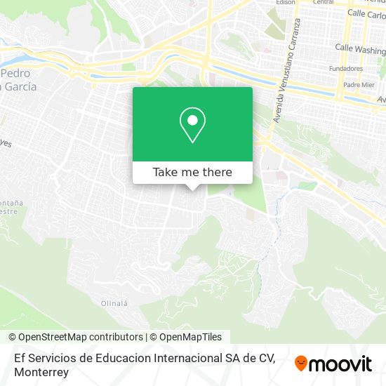 Ef Servicios de Educacion Internacional SA de CV map