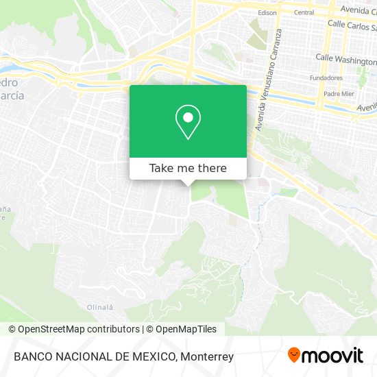 Mapa de BANCO NACIONAL DE MEXICO