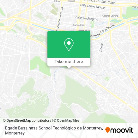 Egade Bussiness School Tecnológico de Monterrey map