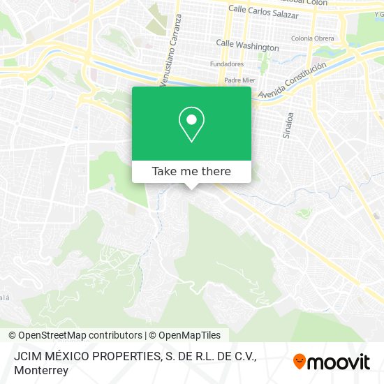 JCIM MÉXICO PROPERTIES, S. DE R.L. DE C.V. map