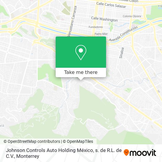 Johnson Controls Auto Holding México, s. de R.L. de C.V. map