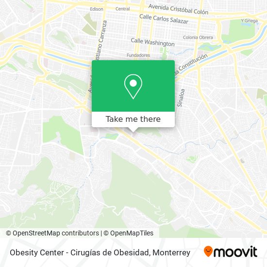Obesity Center - Cirugías de Obesidad map