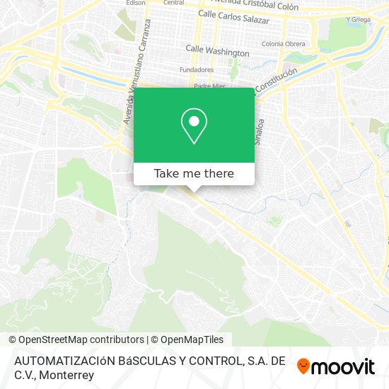 AUTOMATIZACIóN BáSCULAS Y CONTROL, S.A. DE C.V. map