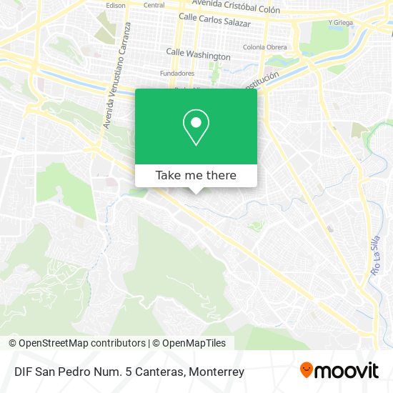 Mapa de DIF San Pedro Num. 5 Canteras