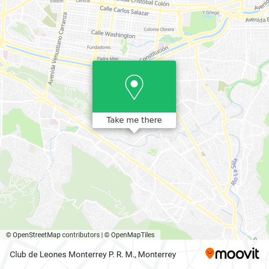 Club de Leones Monterrey P. R. M. map