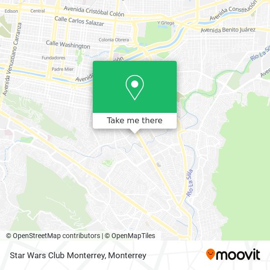 Star Wars Club Monterrey map