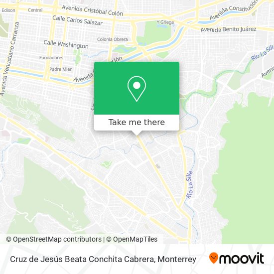 Mapa de Cruz de Jesús Beata Conchita Cabrera