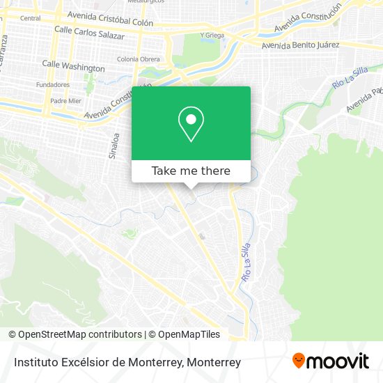 Mapa de Instituto Excélsior de Monterrey