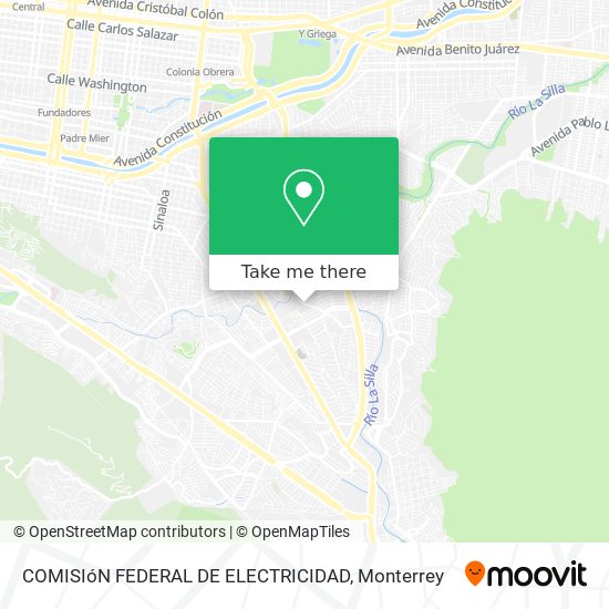 Mapa de COMISIóN FEDERAL DE ELECTRICIDAD