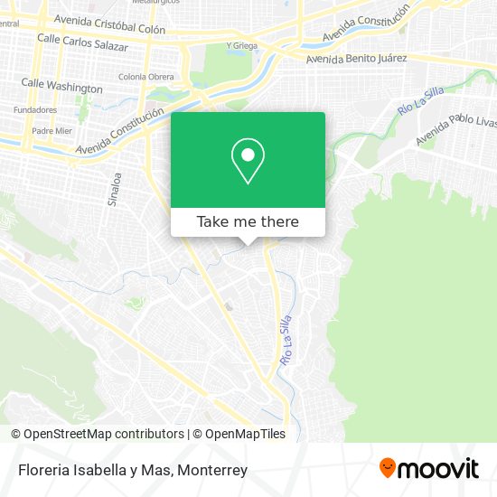 Mapa de Floreria Isabella y Mas