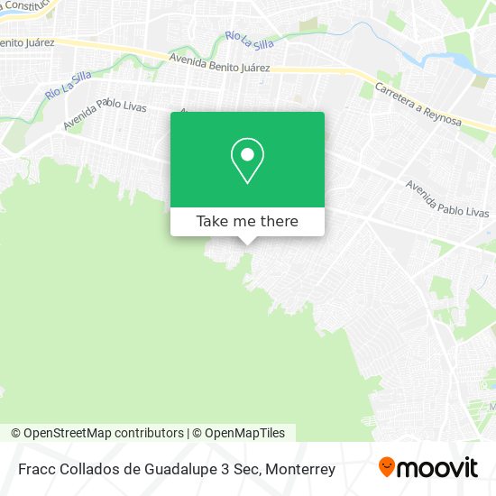 Mapa de Fracc Collados de Guadalupe 3 Sec
