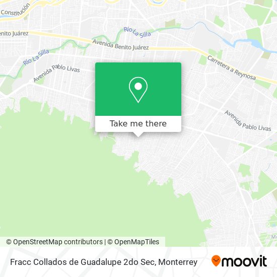 Fracc Collados de Guadalupe 2do Sec map