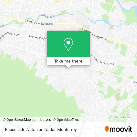 Mapa de Escuela de Natacion Nadar