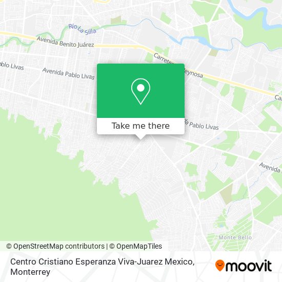 Mapa de Centro Cristiano Esperanza Viva-Juarez Mexico