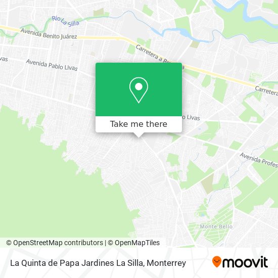 Mapa de La Quinta de Papa Jardines La Silla