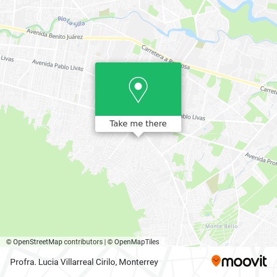 Profra. Lucia Villarreal Cirilo map