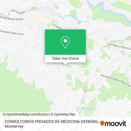 Mapa de CONSULTORIOS PRIVADOS DE MEDICINA GENERAL