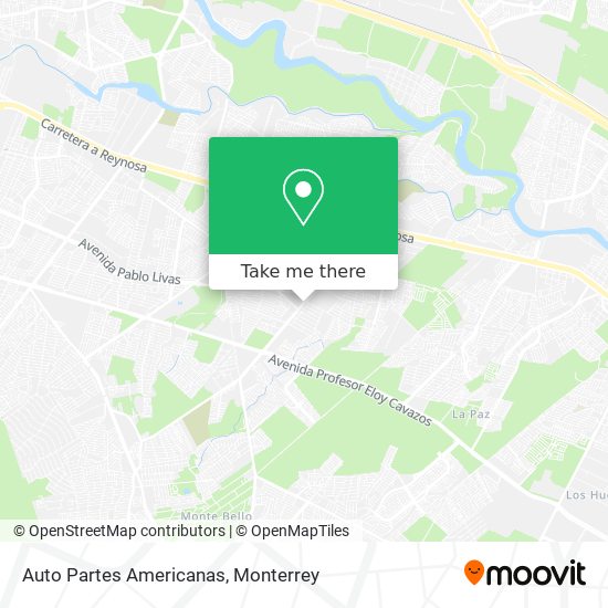 Mapa de Auto Partes Americanas