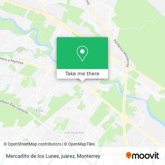 Mercadito de los Lunes, juárez map