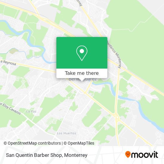 San Quentin Barber Shop map