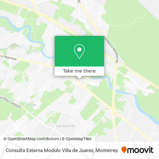 Consulta Externa Modulo Villa de Juarez map